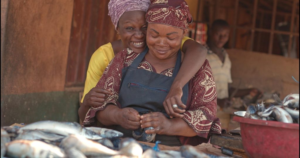 market, women, happy, nature, smile, fish, nigeria